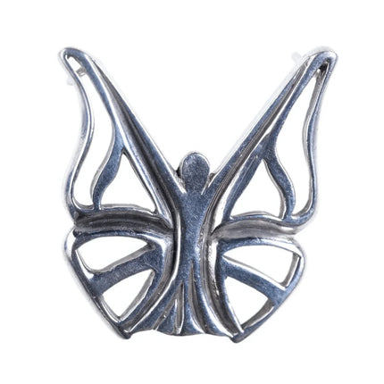 Artisan Sterling silver butterfly pendant - Estate Fresh Austin