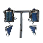 Jackie Cohen Sterling Handmade Earrings pearls and sea glass - Estate Fresh Austin