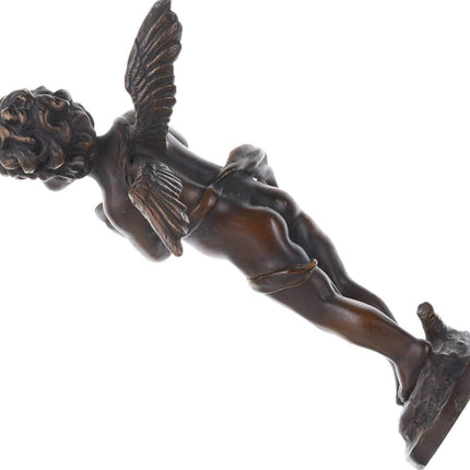 Auguste Moreau (1834 – 1917) French Bronze sculpture putti with cymbals - Estate Fresh Austin