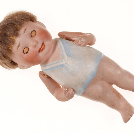 Baby Bud Googleye German Porcelain Doll in original box - Estate Fresh Austin