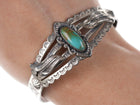 Bell Trading Post Fred Harvey Era Sterling silver turquoise cuff bracelet - Estate Fresh Austin
