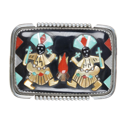 Bev Etsate Zuni sterling belt buckle - Estate Fresh Austin