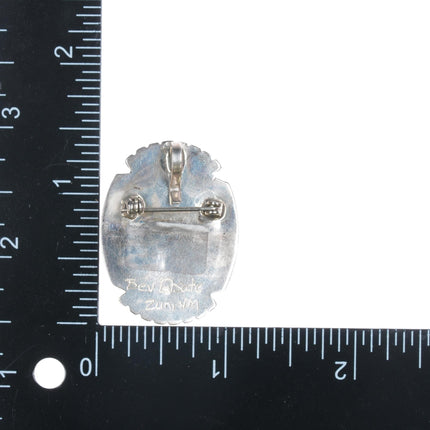 Bev Etsate Zuni Sterling snowman pendant/pin - Estate Fresh Austin