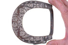 Big Antique Mexican Bronze Silver Overlay Horseshoe Form saddle buckle - Estate Fresh Austin