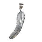 Big Jimmy Lee Navajo sterling feather pendant - Estate Fresh Austin