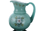 Bill Fenton Diamond Jubilee Green Cased glass pitcher - Estate Fresh Austin