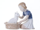 Bing and Grondahl Girl with cat figure - Estate Fresh Austin