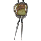 Blackhorse Native American Sterling, turquoise, gold filled bolo tie - Estate Fresh Austin