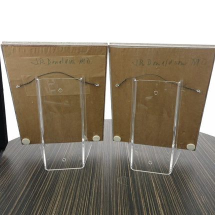 Bud McCaulley(1932-2014) Listed Texas Artist Native American Portrait Oil on Bo - Estate Fresh Austin