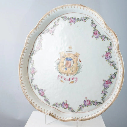 c1790 Chinese Export for American Market 13 Star flag tray - Estate Fresh Austin