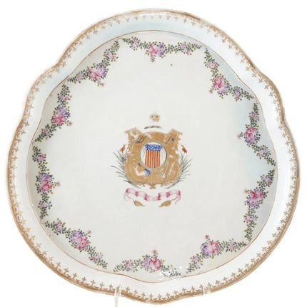 c1790 Chinese Export for American Market 13 Star flag tray - Estate Fresh Austin