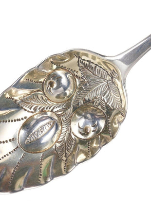 c1799 Richard Crossley Georgian Sterling silver Berry Spoon - Estate Fresh Austin