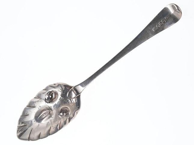 c1799 Richard Crossley Georgian Sterling silver Berry Spoon - Estate Fresh Austin