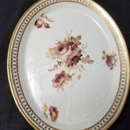 C.1810 Derby Porcelain Hand Painted Gold and Florals Lot 9pc - Estate Fresh Austin