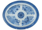c1820 Antique Chinese Fitzhugh Blue underglaze decorated porcelain platter - Estate Fresh Austin