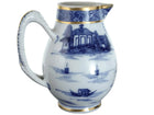 c1820 Chinese Blue Underglaze decorated mini Jug with gold decoration - Estate Fresh Austin