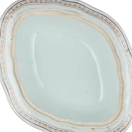 c1820 Chinese Export porcelain US American Market Patriotic Eagle covered bowl - Estate Fresh Austin