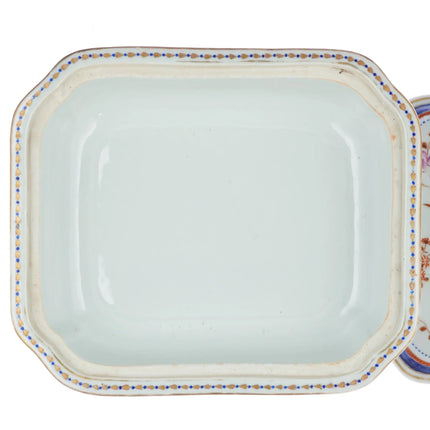 c1820 Chinese Export porcelain US American Market Patriotic Eagle serving covered vegetable - Estate Fresh Austin