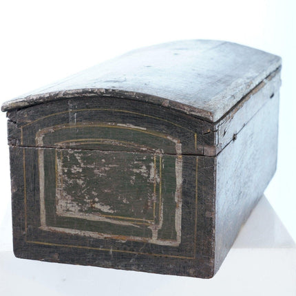 c1820 New England Painted Dome top box - Estate Fresh Austin