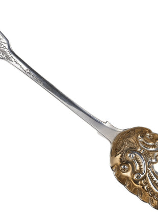 c1825 Ornate British sterling Berry serving spoon - Estate Fresh Austin