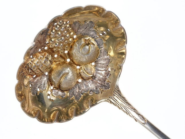 c1826 William Trayes Sterling Berry Spoon with Wood fitted case - Estate Fresh Austin