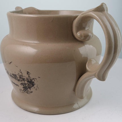 c1830 Yellowware Jug 1754 Building Keene New Hampshire Main Street - Estate Fresh Austin