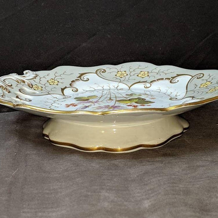 C.1840 British Porcelain Fruit Compote hand Painted - Estate Fresh Austin