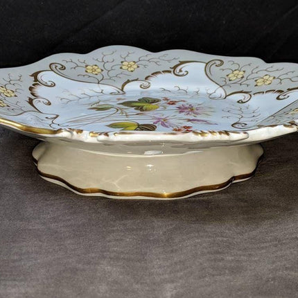 C.1840 British Porcelain Fruit Compote hand Painted - Estate Fresh Austin