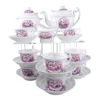 c1840 Whimsical British Peach Lustre Hand painted Polychrome Decoration over Tra - Estate Fresh Austin