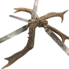 c1850 Deer Antler Handled Knife Set by Traversier A St Germain - Estate Fresh Austin