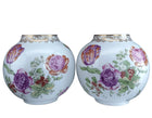 c1850 Old Paris Porcelain Signed Oil lamp bases or jars - Estate Fresh Austin