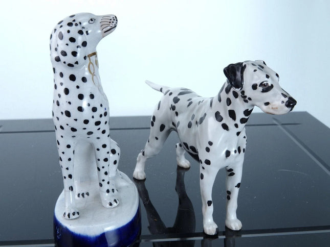 c1850 Staffordshire c1940's Royal Doulton British Ceramic Dalmation figures - Estate Fresh Austin