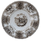 c1850 Texian Campaigne Historical Staffordshire brown 10.25
