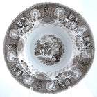 c1850 Texian Campaigne Historical Staffordshire brown 9.5