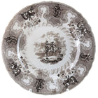 c1850 Texian Campaigne Historical Staffordshire brown Transferware 10.5