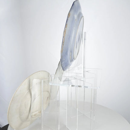 c1850 Transferware plate collection Flow Blue German Souvenir Plate and Geneves - Estate Fresh Austin