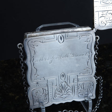 c1850's Gorham Sterling Silver Calling Card Case - Estate Fresh Austin