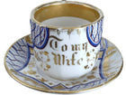 c1860 Large French Presentation Cup and Saucer 