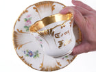 c1860 Large French Presentation Hand Painted Cup and Saucer 