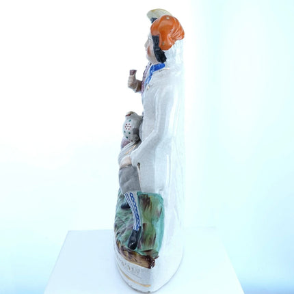 c1860 Staffordshire Tam O'Shanter & Souter Johnny Figure Marked Sampson Smith 18 - Estate Fresh Austin