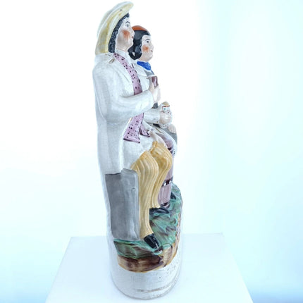 c1860 Staffordshire Tam O'Shanter & Souter Johnny Figure Marked Sampson Smith 18 - Estate Fresh Austin