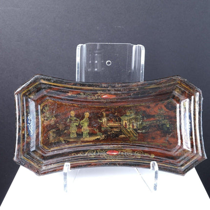 c1860 Toleware Trays one With Chinoiserie Decoration for Wick Trimmers - Estate Fresh Austin