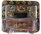 c1860 Toleware Trays one With Chinoiserie Decoration for Wick Trimmers - Estate Fresh Austin