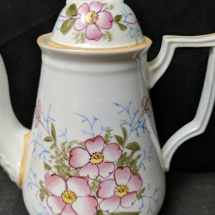 c1865 Child's Ironstone Coffee Pot 6 3/8" tall x 5.75" handle to spout. - Estate Fresh Austin