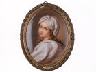 c1870 Antique Miniature Porcelain plaque y - Estate Fresh Austin