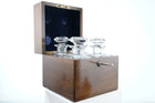 c1870 Crystal Decanter set in Oak box - Estate Fresh Austin