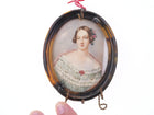 c1870 French Antique Miniature painting - Estate Fresh Austin