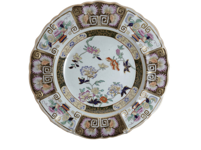 c1870 Masons 2842 Chinoisiere British Ironstone Chinese Style Dinner Plate and R - Estate Fresh Austin