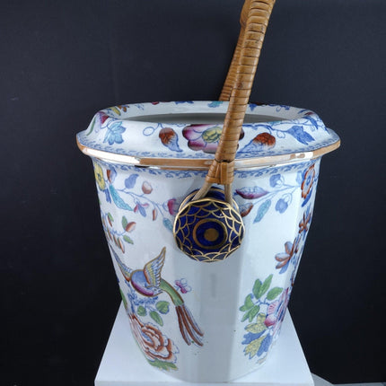 c1870 Masons Flying Bird Chinoisiere Hand Painted Polychromed Transferware Slop - Estate Fresh Austin