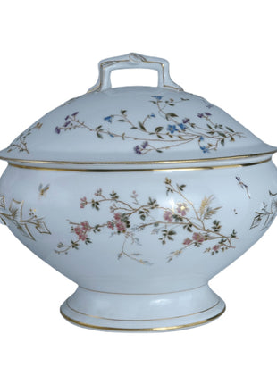 c1870 Old Paris Hand Painted Soup Tureen with Lid - Estate Fresh Austin